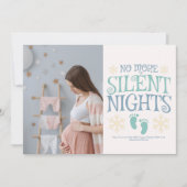 Foto Custom Christmas Pregnancy Ankündigung (Vorderseite)