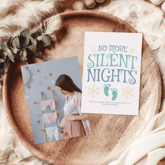 Foto Custom Christmas Pregnancy Ankündigung