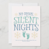 Foto Custom Christmas Pregnancy Ankündigung (Vorderseite)