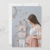 Foto Custom Christmas Pregnancy Ankündigung (Rückseite)