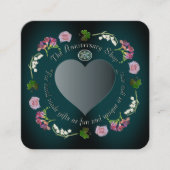 Foto Custom Floral Weddings, Anniversaries Square Quadratische Visitenkarte (Vorderseite)