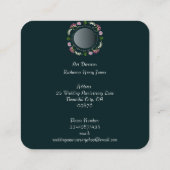 Foto Custom Floral Weddings, Anniversaries Square Quadratische Visitenkarte (Rückseite)