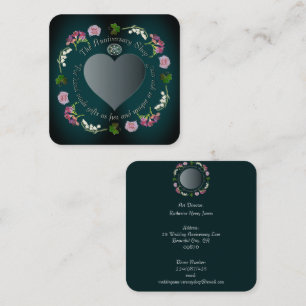 Foto Custom Floral Weddings, Anniversaries Square Quadratische Visitenkarte