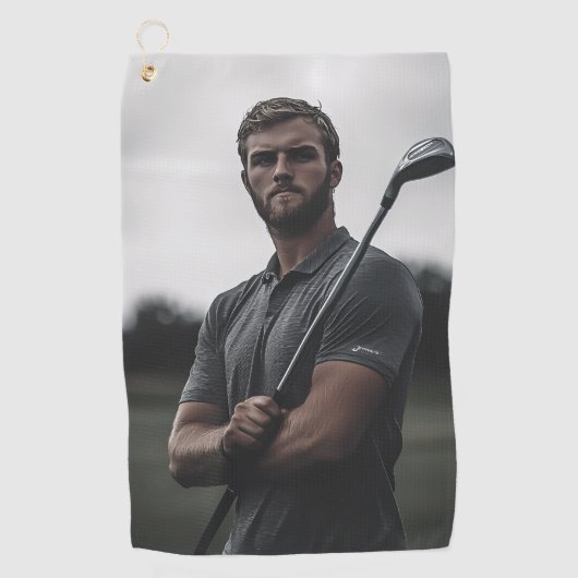 Foto Custom Gift Golfer Golfhandtuch (Vorderseite)