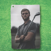 Foto Custom Gift Golfer Golfhandtuch