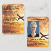 Foto "Custom Kommerziell Pilot" Visitenkarte (Vorne/Hinten)