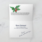 Foto Custom Lyon Scottish Clan Glamis Castle Xmas Karte (Innenseite)