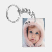 Foto Custom Mama Est Mutter Schlüsselanhänger (Vorderseite links)