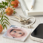 Foto Custom Mama Est Mutter Schlüsselanhänger (Vorderseite rechts)
