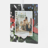 Foto Custom Personalisiert Weihnachten Ornament Aus Glas (Vorderseite links)