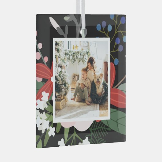 Foto Custom Personalisiert Weihnachten Ornament Aus Glas (Vorderseite Rechts)