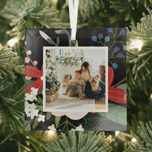 Foto Custom Personalisiert Weihnachten Ornament Aus Glas