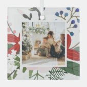 Foto Custom Personalisiert Weihnachten Ornament Aus Glas (Vorderseite)