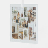 Foto Custom Personalisiert Weihnachten Ornament Aus Glas (Vorderseite links)