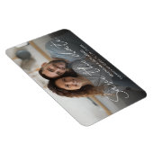 Foto Custom Save the Date Hochzeit Verlobung Magnet (Rechte Seite)