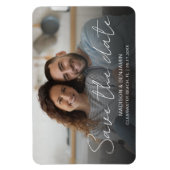 Foto Custom Save the Date Hochzeit Verlobung Magnet (Vertikal)