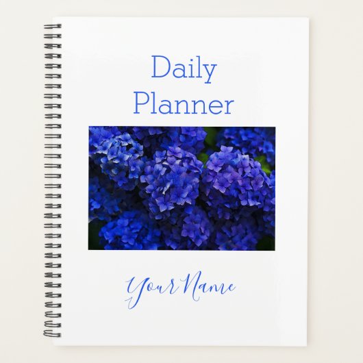 Foto Daily Planner Blue Hydrangea - HAMbWG Planer (Vorderseite)