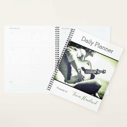 Foto Daily Planner Female Guitar Player HAMbWG Planer (Anzeige)