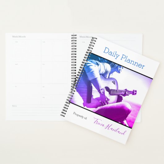 Foto Daily Planner Female Guitar Player HAMbWG Planer (Anzeige)