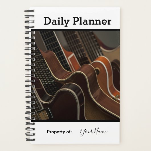 Foto Daily Planner Gitarrenthema HAMbWG Planer (Vorderseite)