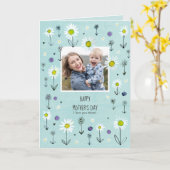 Foto| Daisy Pattern| Muttertagskarte Karte (Gelbe Blume)