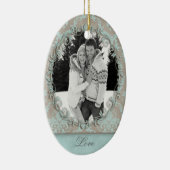 Foto-Damaske für die Hochzeitsstiftung der Verlobu Keramik Ornament (Rechts)