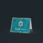FOTO DANK IHNEN Bar mitzvah goldener Stern aquamar Dankeskarte<br><div class="desc">[ HINWEIS - DER GOLD-EFFEKT IST EIN DRUCKENDES BILD ] Ein modernes, einfaches Design für ein DANK YOU CARD Setup als Vorlage. Es ist einfach für Sie, Ihre eigenen Daten hinzuzufügen, oder auf die Schaltfläche Anpassen zu drücken und Sie können Text, Schriftart, Größen etc. TIPP: 1 hinzufügen oder ändern. Um...</div>