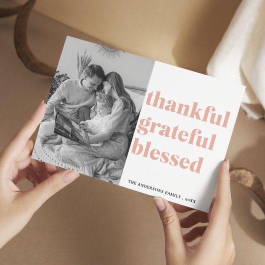 Foto | Dankbar, gesegnet Postkarte