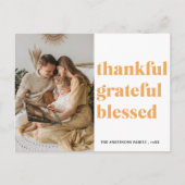 Foto | Dankbar, gesegnet Postkarte (Vorderseite)