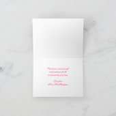 Foto danke Ihnen verdammt Hochzeit heiß rosa Karte (Innenseite)