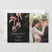 FOTO DANKE | Winterrosa und Onyx Baubles (Vorderseite)