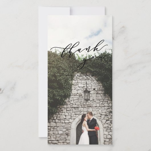 Foto danken Ihnen zu kardieren Dankeskarte (Vorderseite)