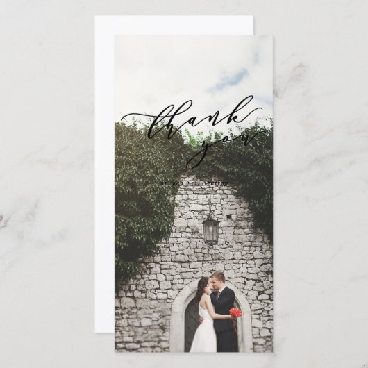 Foto danken Ihnen zu kardieren Dankeskarte (Vorne/Hinten)