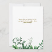 FOTO DANKEN SIE Bat Mitzvah Card - Black Gold Einladung (Rückseite)