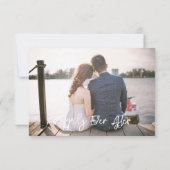 FOTO DANKEN SIE KARTEN RUSTIKHÖRE AUS HOLZ (Rückseite)