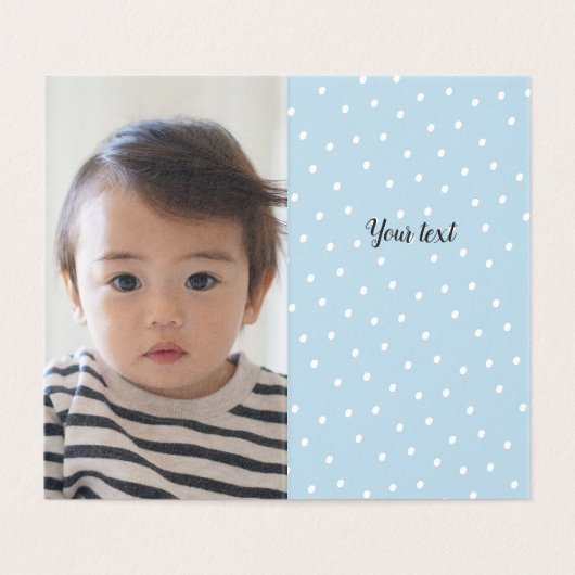 Foto Dankeschön an Winterkid's Geburtstag Blau (Innenseite Aufgefaltet)