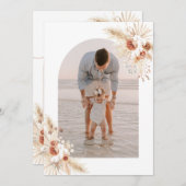 Foto Dankeschön, Boho Birthday Danke Einladung (Vorne/Hinten)