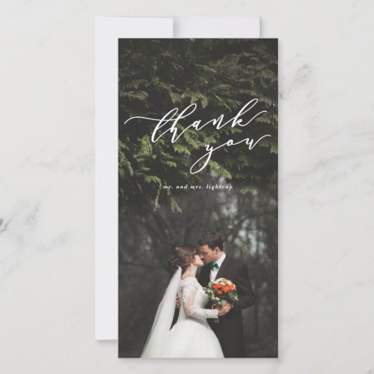 Foto Dankeschön Karte (Vorderseite)