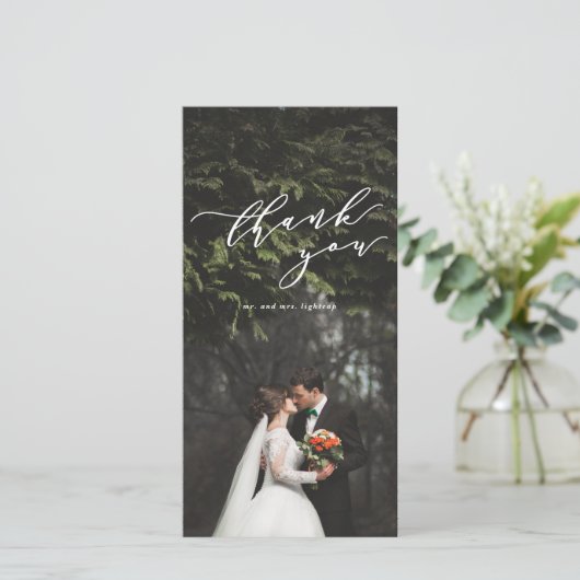 Foto Dankeschön Karte (Stehend Vorderseite)