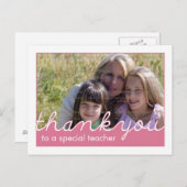 Foto Dankeschön Karten für Lehrer Postkarten (Vorne/Hinten)