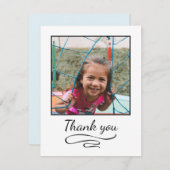 Foto Dankeschön Karten Kinder einfach modern und s (Vorne/Hinten)