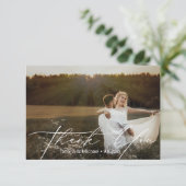 Foto Dankeskarte (Stehend Vorderseite)