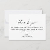 Foto Dankeskarte (Rückseite)