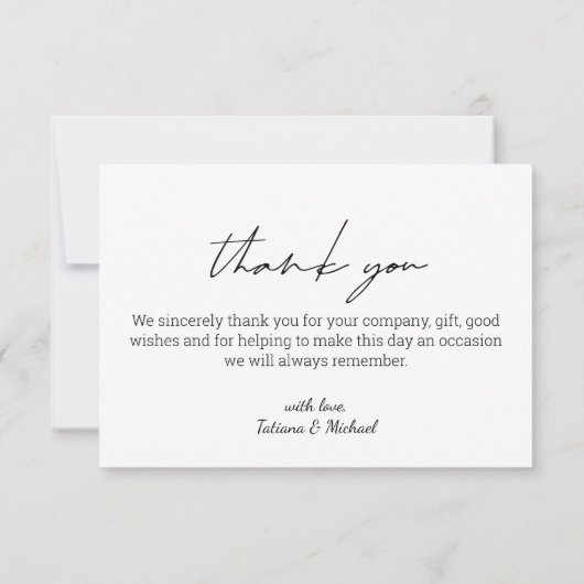 Foto Dankeskarte (Rückseite)