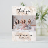 Foto Dankeskarte (Stehend Vorderseite)