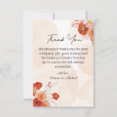 Foto Dankeskarte (Rückseite)