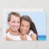 Foto Dark Tropical Bird of Paradise Beach Hochzeit Save The Date (Rückseite)