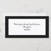 Foto Daughter Quote Vatertagskarte (Rückseite)