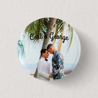 Foto de familia, pareja gay, esposos, custom button