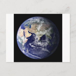 Foto de la Terre - Hémisphère Est Postkarte